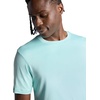Gaiam Men’s Everyday Basic Crewneck Top, Standard Fit, Stretch Midweight Material(Pastel Turq)