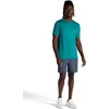 Gaiam Men’s Everyday Basic Crewneck Top, Standard Fit, Stretch Midweight Material(Quetzal Green)