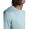 Gaiam Men’s Everyday Basic Crewneck Top, Standard Fit, Stretch Midweight Material(Slate)
