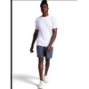 Gaiam Men’s Everyday Basic Crewneck Top, Standard Fit, Stretch Midweight Material(Stark White)