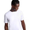 Gaiam Men’s Everyday Basic Crewneck Top, Standard Fit, Stretch Midweight Material(Stark White)