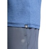 Gaiam Men’s Everyday Basic Crewneck Top, Standard Fit, Stretch Midweight Material(True Navy Heather)