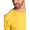 Gaiam Men’s Everyday Basic Long Sleeve Crewneck Top, Standard Fit, Stretch Midweight Material(Court Heather)