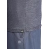 Gaiam Men’s Everyday Basic Long Sleeve Crewneck Top, Standard Fit, Stretch Midweight Material(Ebony Heather)
