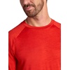 Gaiam Men’s Everyday Basic Long Sleeve Crewneck Top, Standard Fit, Stretch Midweight Material(Molten Lava Heather)