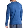 Gaiam Men’s Everyday Basic Long Sleeve Crewneck Top, Standard Fit, Stretch Midweight Material(True Navy Heather)