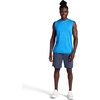 Gaiam Men’s Everyday Basic Muscle Tank Top, Standard Fit, Stretch Midweight Material(Campanula Heather)