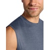 Gaiam Men’s Everyday Basic Muscle Tank Top, Standard Fit, Stretch Midweight Material(Cool Grey Heather)