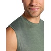 Gaiam Men’s Everyday Basic Muscle Tank Top, Standard Fit, Stretch Midweight Material(Duck Green Heather)