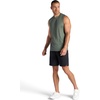 Gaiam Men’s Everyday Basic Muscle Tank Top, Standard Fit, Stretch Midweight Material(Duck Green Heather)