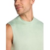 Gaiam Men’s Everyday Basic Muscle Tank Top, Standard Fit, Stretch Midweight Material(Dusty Green Heather)