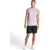 Gaiam Men’s Everyday Basic Muscle Tank Top, Standard Fit, Stretch Midweight Material(Sleet Heather)