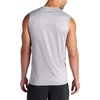 Gaiam Men’s Everyday Basic Muscle Tank Top, Standard Fit, Stretch Midweight Material(Sleet Heather)