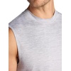 Gaiam Men’s Everyday Basic Muscle Tank Top, Standard Fit, Stretch Midweight Material(Sleet Heather)