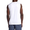 Gaiam Men’s Everyday Basic Muscle Tank Top, Standard Fit, Stretch Midweight Material(Stark White)