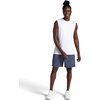Gaiam Men’s Everyday Basic Muscle Tank Top, Standard Fit, Stretch Midweight Material(Stark White)