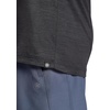 Gaiam Men’s Everyday Basic Raglan Top, Standard Fit, Stretch Midweight Jersey Material(Black Heather)