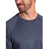 Gaiam Men’s Everyday Basic Raglan Top, Standard Fit, Stretch Midweight Jersey Material(Cool Grey)