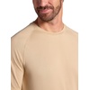 Gaiam Men’s Everyday Basic Raglan Top, Standard Fit, Stretch Midweight Jersey Material(Humus)