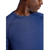 Gaiam Men’s Everyday Basic Raglan Top, Standard Fit, Stretch Midweight Jersey Material(Medieval Blue)