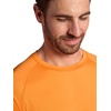 Gaiam Men’s Everyday Basic Raglan Top, Standard Fit, Stretch Midweight Jersey Material(Persimmon Orange)
