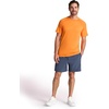 Gaiam Men’s Everyday Basic Raglan Top, Standard Fit, Stretch Midweight Jersey Material(Persimmon Orange)