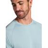 Gaiam Men’s Everyday Basic Raglan Top, Standard Fit, Stretch Midweight Jersey Material(Slate)