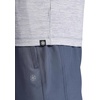 Gaiam Men’s Everyday Basic Raglan Top, Standard Fit, Stretch Midweight Jersey Material(Sleet Heather)