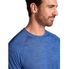 Gaiam Men’s Everyday Basic Raglan Top, Standard Fit, Stretch Midweight Jersey Material(True Navy Heather)