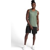 Gaiam Men’s Everyday Basic Tank Top, Standard Fit, Stretch Midweight Jersey Material(Duck Green Heather)