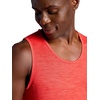 Gaiam Men’s Everyday Basic Tank Top, Standard Fit, Stretch Midweight Jersey Material(Poppy Red Heather)