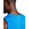 Gaiam Men’s Everyday Basic Tank Top, Standard Fit, Stretch Midweight Jersey Material(Vibrant Blue Heather)