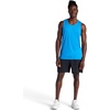 Gaiam Men’s Everyday Basic Tank Top, Standard Fit, Stretch Midweight Jersey Material(Vibrant Blue Heather)