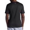 Gaiam Mens Everyday Basic V-Neck Top, Standard Fit, Stretch Midweight Material(Black)