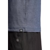 Gaiam Mens Everyday Basic V-Neck Top, Standard Fit, Stretch Midweight Material(Cool Grey Heather)