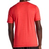 Gaiam Mens Everyday Basic V-Neck Top, Standard Fit, Stretch Midweight Material(Poppy Red Heather)