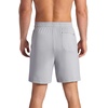 Gaiam Men’s Flow State 7” Short, Relaxed Fit, Stretch Lightweight Material(Sleet)