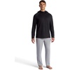 Gaiam Men’s Flow State Long Sleeve Cowl Neck Hoodie, Standard Fit, Stretch Midweight Material(Black)