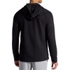 Gaiam Men’s Flow State Long Sleeve Cowl Neck Hoodie, Standard Fit, Stretch Midweight Material(Black)