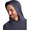 Gaiam Men’s Flow State Long Sleeve Cowl Neck Hoodie, Standard Fit, Stretch Midweight Material(Cool Grey Heather)
