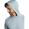 Gaiam Men’s Flow State Long Sleeve Cowl Neck Hoodie, Standard Fit, Stretch Midweight Material(Slate)