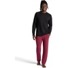 Gaiam Men’s Flow State Pant, Relaxed Fit, 29” Inseam, Stretch Lightweight Material(Beet)