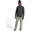 Gaiam Men’s Flow State Pant, Relaxed Fit, 29” Inseam, Stretch Lightweight Material(Sea Spray)