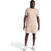 Gaiam Men’s Hatha 7” Short, Standard Fit, Stretch Lightweight Material, Moisture-Wicking(White Pepper)