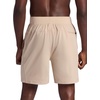 Gaiam Men’s Hatha 7” Short, Standard Fit, Stretch Lightweight Material, Moisture-Wicking(White Pepper)