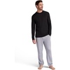 Gaiam Men’s Long Sleeve Crewneck Top, Standard Fit, Stretch Midweight Material(Black – Bliss Balance)