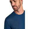 Gaiam Men’s Long Sleeve Crewneck Top, Standard Fit, Stretch Midweight Material(Blue Wing Teal Heather – Intent)