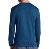Gaiam Men’s Long Sleeve Crewneck Top, Standard Fit, Stretch Midweight Material(Blue Wing Teal Heather – Intent)