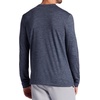 Gaiam Men’s Long Sleeve Crewneck Top, Standard Fit, Stretch Midweight Material(Cool Grey Heather – Bliss Balance)