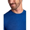 Gaiam Men’s Long Sleeve Crewneck Top, Standard Fit, Stretch Midweight Material(Limoges Heather – Intent)